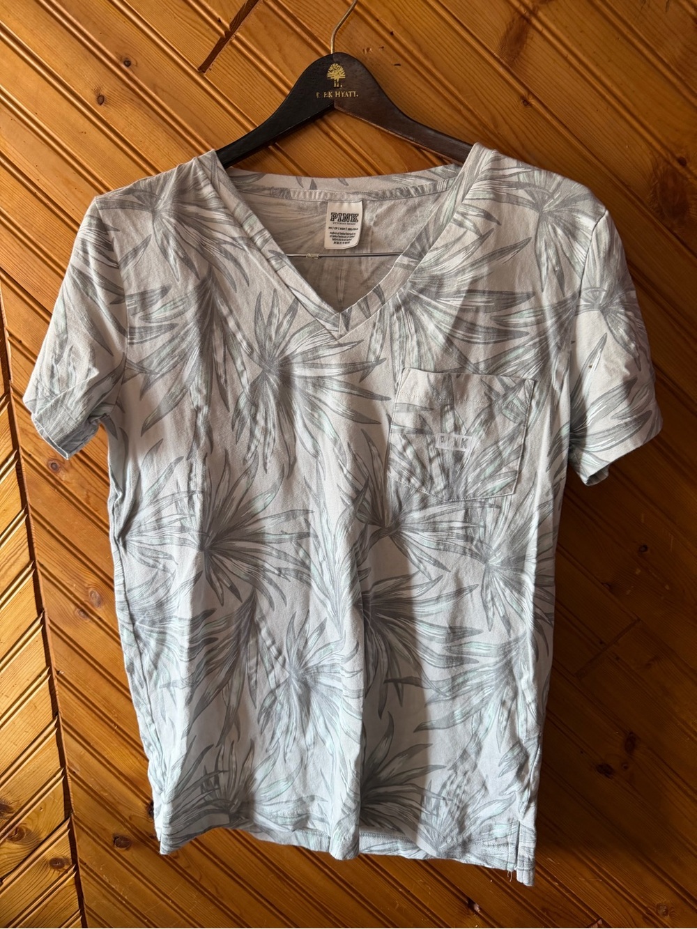 VS PINK tropical tee oversized XS